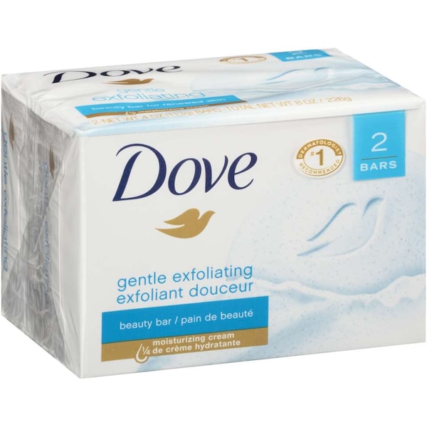 Dove Gentle Exfoliating Soap Bar 4 Oz. Bar, PK48